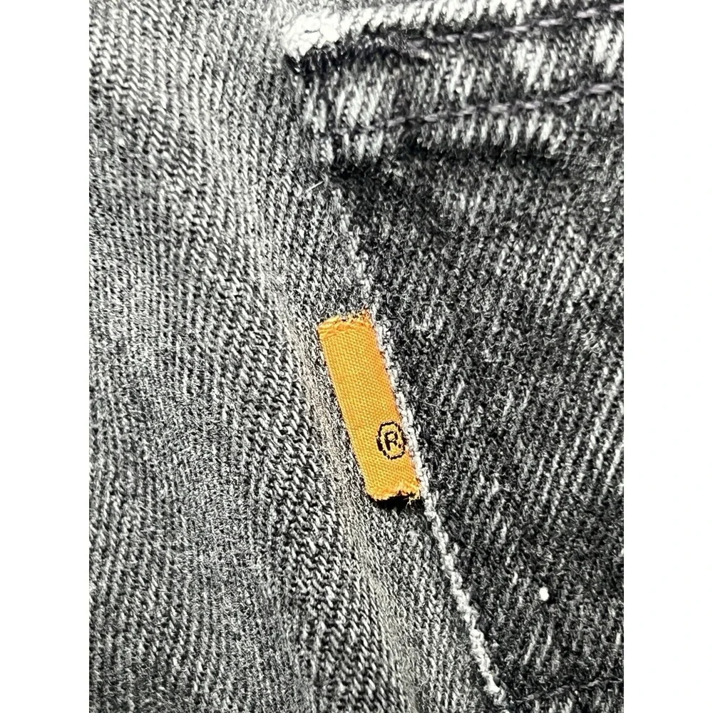 Levi Strauss Size34 (1996) 550 Washed Black Vintage Denim Jeans Orange Tab